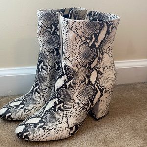 Steve Madden Snakeskin Booties